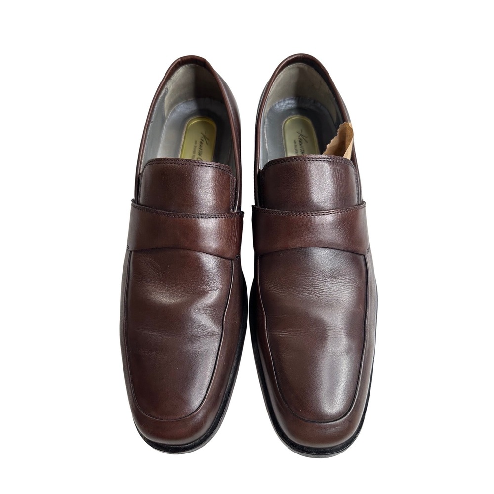 Kenneth Cole New York Net Wealth Brown Leather‎ Loafers Men's 8 Dress Shoes - Picture 2 of 8